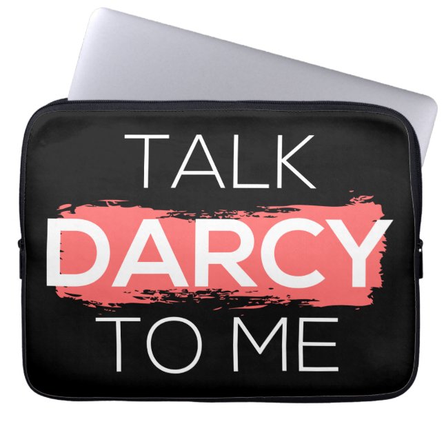Ik praat tegen mij over Darcy. Laptop Sleeve (Voorkant)