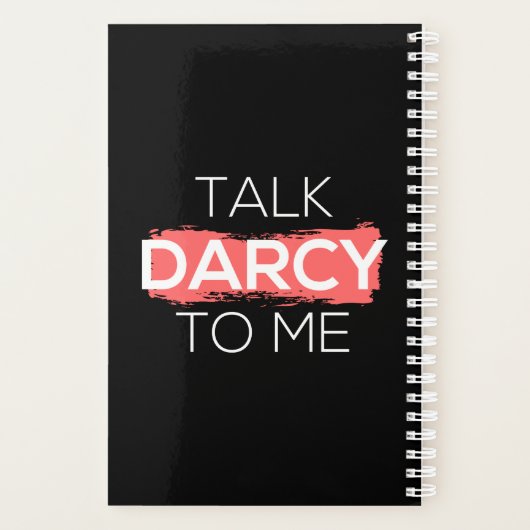 Ik praat tegen mij over Darcy. Planner (Achterkant)