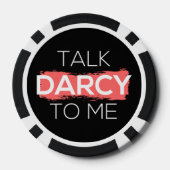 Ik praat tegen mij over Darcy. Poker Chips (Achterkant)