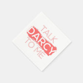 Ik praat tegen mij over Darcy. Servet (Hoek)