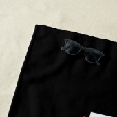 Ik praat tegen mij over Darcy. Strandlaken (In situ)