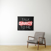 Ik praat tegen mij over Darcy. Wandkleed (In Situ (horizontaal))