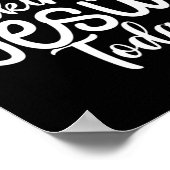 Ik praat vandaag alleen maar met Jezus. |Funny Gez Poster (Hoek)