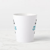 Ik praat vandaag alleen maar met Jezus 'koffie-mok Latte Mok (Voorkant)