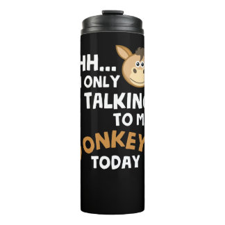 Ik praat vandaag alleen met mijn ezels thermosbeker