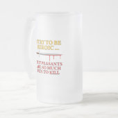 Ik probeer een heleboel te worden matglas bierpul (Voorkant links)