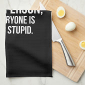 Ik probeer een leuk persoon te worden - grappige n theedoek (Quarter Fold)