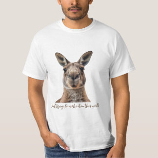 Ik probeer het te maken in deze wereld t-shirt