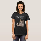Ik probeer mijn beste grappige kat meme internet m t-shirt (Voorkant volledig)