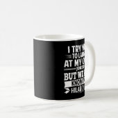 Ik probeer niet te lachen in mijn eigen okes, Hila Koffiemok (Voorkant rechts)