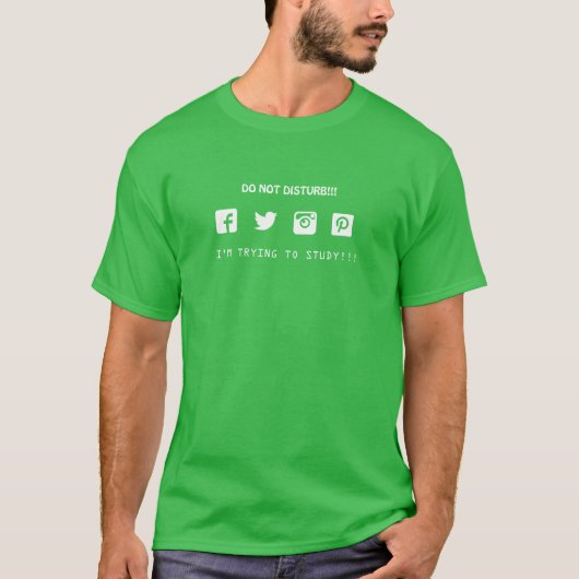 Ik probeer te studeren t-shirt (Voorkant)