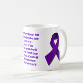 Ik probeer vandaag geweldig te zijn, maar... koffiemok (Voorkant rechts)