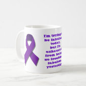 Ik probeer vandaag geweldig te zijn, maar... koffiemok (Voorkant links)