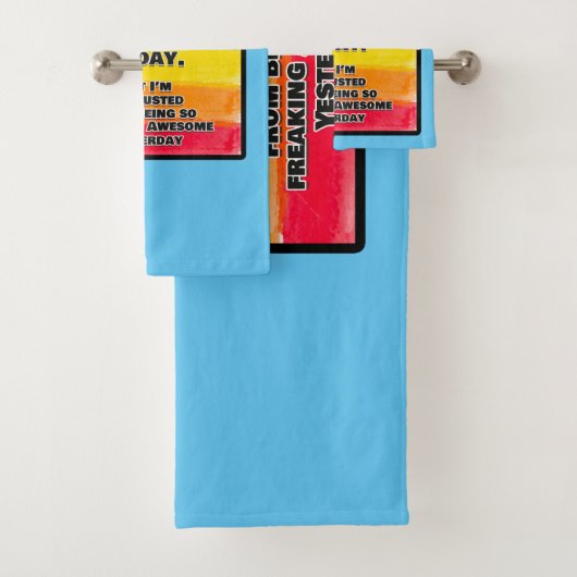 Ik probeer vandaag Geweldige te zijn Bad Handdoek (Insitu)