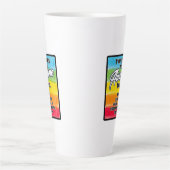 Ik probeer vandaag Geweldige te zijn Latte Mok (Voorkant)