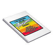 Ik probeer vandaag Geweldige te zijn Notitieboek (Rechterzijde)