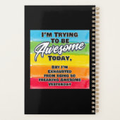 Ik probeer vandaag Geweldige te zijn Planner (Achterkant)