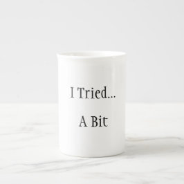 Ik probeerde... Een beetje grappige mok