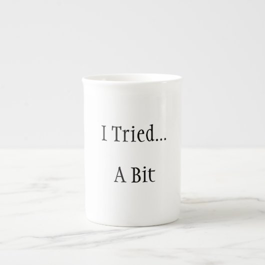 Ik probeerde... Een beetje grappige mok (Voorkant)