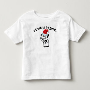 Ik probeerde een goed Santa Panda peuter T-shirt t