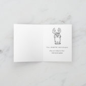 Ik probeerde een goede notecardgrootte te zijn feestdagen kaart (Binnen)