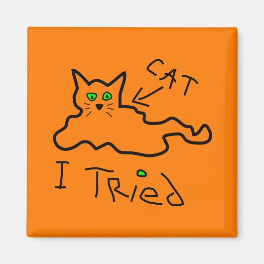 Ik probeerde een kattenmagneet magneet (Voorkant)