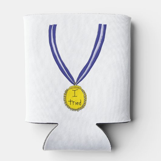 Ik probeerde medaille blikjeskoeler (Achterkant)