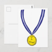 Ik probeerde medaille briefkaart (Voorkant / Achterkant)