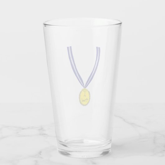Ik probeerde medaille glas (Achterkant)