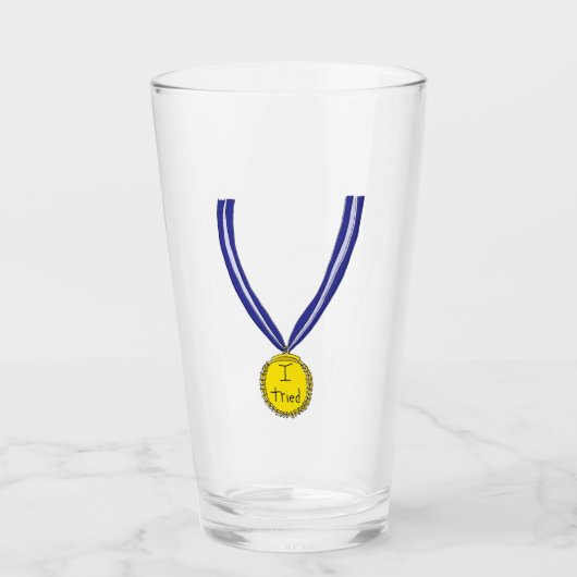 Ik probeerde medaille glas (Voorkant)