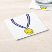 Ik probeerde medaille kartonnen onderzetters (Schuin)