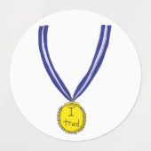 Ik probeerde medaille labels (Design 1)