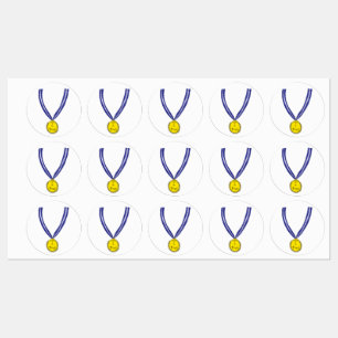 Ik probeerde medaille labels