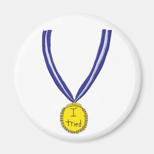 Ik probeerde medaille magneet (Voorkant)