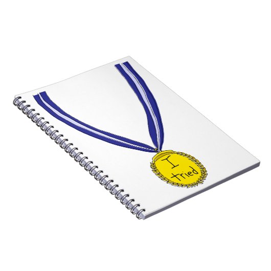 Ik probeerde medaille notitieboek (Rechterzijde)