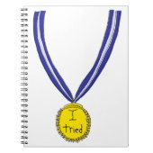 Ik probeerde medaille notitieboek (Voorkant)