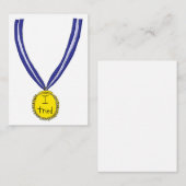 Ik probeerde medaille notitiekaartje (Voorkant / Achterkant)