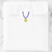 Ik probeerde medaille ronde sticker (Tas)