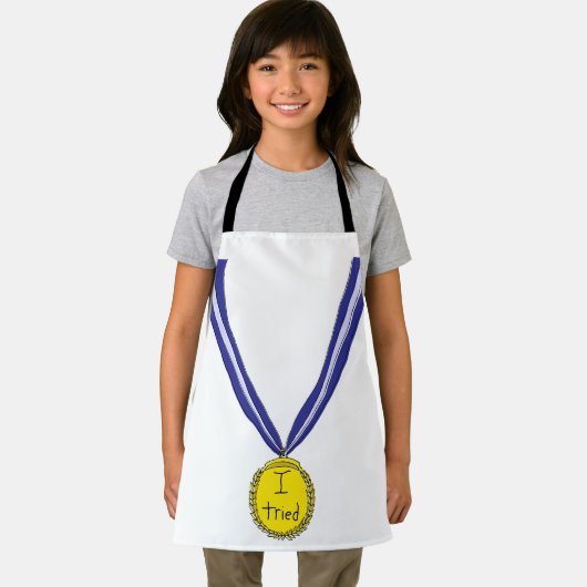 Ik probeerde medaille schort (Insitu)