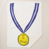 Ik probeerde medaille sherpa deken (Voorkant)