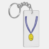 Ik probeerde medaille sleutelhanger (Voorkant Links)