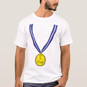 Ik probeerde medaille t-shirt