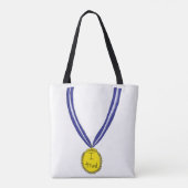 Ik probeerde medaille tote bag (Achterkant)
