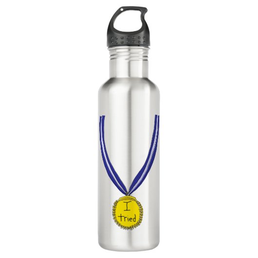 Ik probeerde medaille waterfles  (Voorkant)