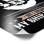 Ik probeerde samen een piraat grappig schip te zij foto afdruk (Hoek)