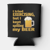 Ik probeerde te sporten, maar ik bleef mijn BIER m Blikjeskoeler (Voorkant)