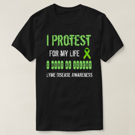 Ik protesteer tegen mijn Shirt voor de bewustmakin (Design voorkant)