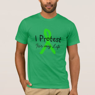 Ik protesteer voor mijn leven Lyme-ziekte bewustzi T-shirt