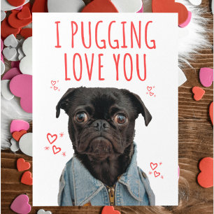 Ik Puggle van je Hond Liefhebber Schattig Grappig  Briefkaart