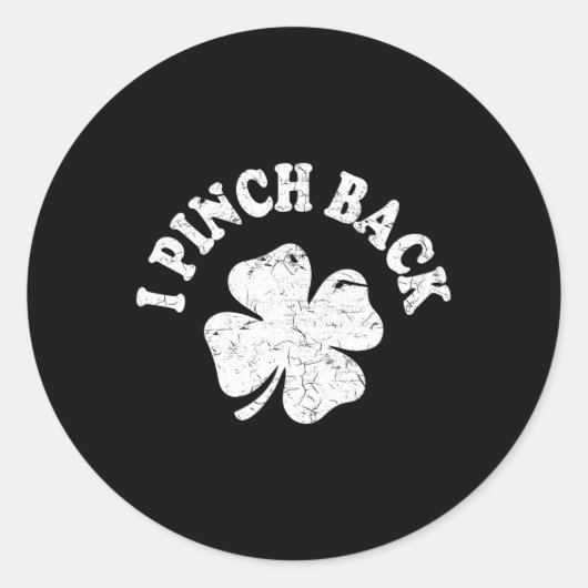 Ik Punch CK Grappig St Patrick's Day Ik Pinch CK 1 Ronde Sticker (Voorkant)